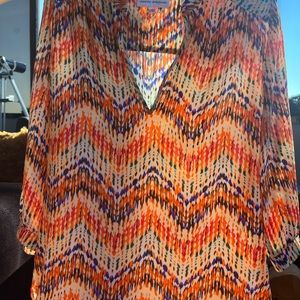 AMANDA UPRICHARD MULTICOLORED BLOUSE